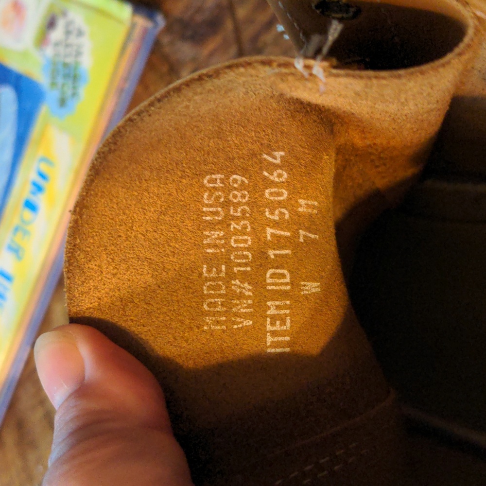 L. L. Bean Rain/Duck Boots. Leather And Rubber, W7 - image 3